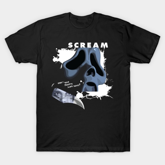 Scary movie - Ghostface T-Shirt by Lionti_design